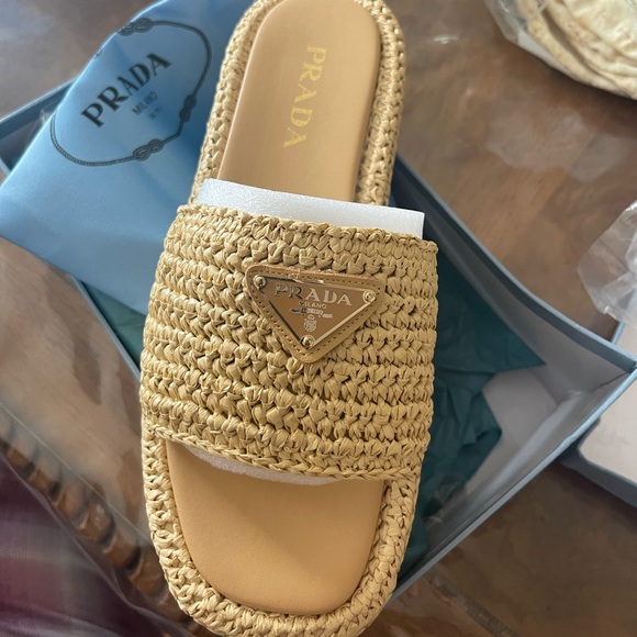 PRADA crochet flatform slides - Picture 6 of 7